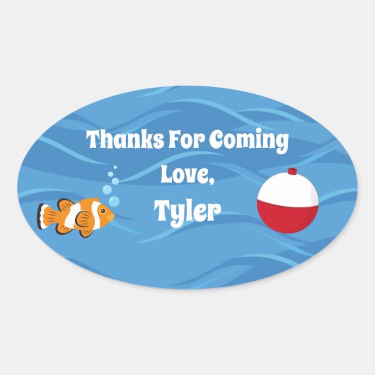 O-Fish-ally One Party Dank u Sticker (Voorkant)