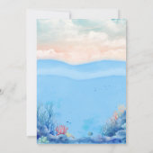 O-fish-ally One Pêche 1er anniversaire Invitation (Dos)