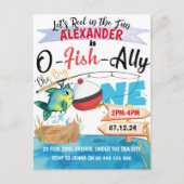 O-Fish-Ally One Pêche 1er anniversaire Invitation (Devant)