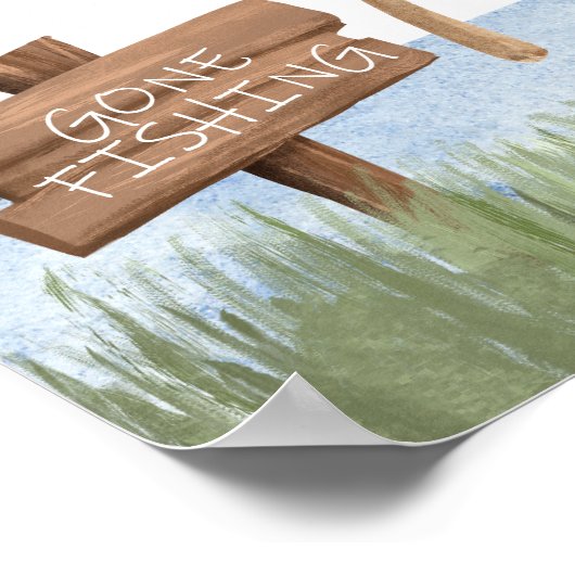 O-Fish-ally One Pêche Affiche de bienvenue d'anniv (Coin)