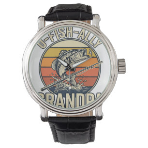 O-Fish-Ally Opa Vissers Vintage Shirt Ontwerp_1 Horloge