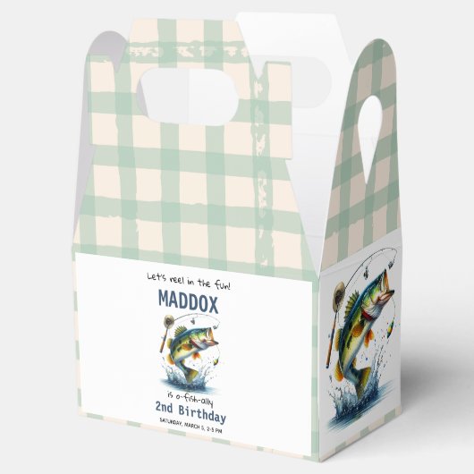 O-Fish-Ally Two Vist tweede verjaardag Bedankdoosjes (Geopend)