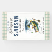 O-Fish-Ally Two Vist tweede verjaardag Spandoek (Horizontaal)