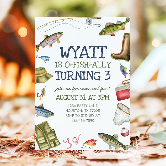 O-Fish-Ally Vist verjaardag Kaart