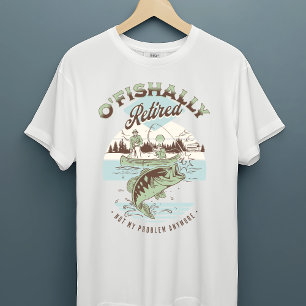 O-Fishally Gepensioneerd Funny Vist met pensioen T-shirt