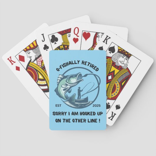 O-Fishally Retired Playing Cards, Retirement Gift Pokerkaarten (Achterkant)