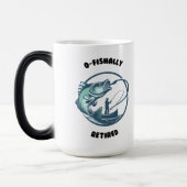 O FISHALLY Retraité Coffee Mug Cadeau (Gauche)