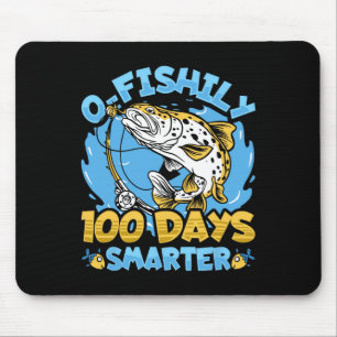 O-fishily 100 dagen slimmer 100 dagen schoolvis muismat