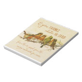 O Geef Bedankt aan de Heer Notitieblok (Gedraaid)