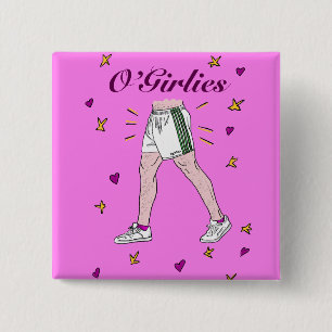 O’Girlies Badge Vierkante Button 5,1 Cm