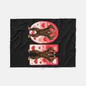 O-h Couples Matching Funny Bigfoot In Midwestern V Fleece Deken (Voorkant (Horizontaal))