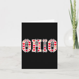O-h-i-o Grappige Skeletten Ohio In Midwestern Vale Kaart