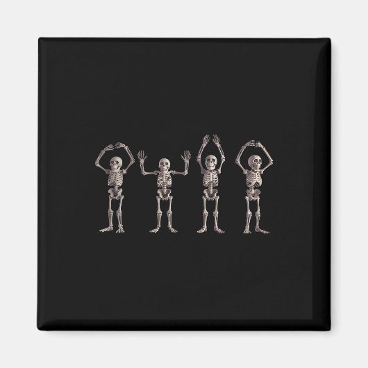 O-h-i-o State Skeleton Lover Ohio Halloween Mannen Magneet (Voorkant)