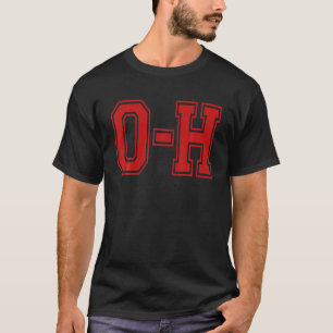 O-H overeenkomend met Ohio Pride Football sport St T-shirt
