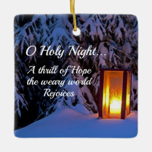 "O Heilige Nacht" Beloved kerstcarol Keramisch Ornament