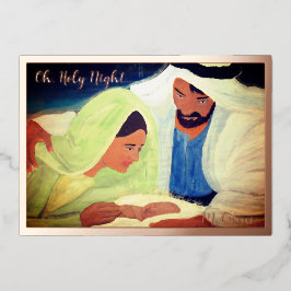 O Heilige Nacht  Folie Feestdagenkaart