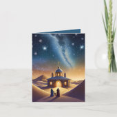 O Heilige nacht Kerstmis Kaart (Voorkant)