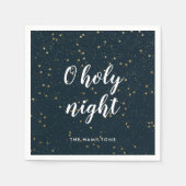 O Heilige Nacht Kerstster Servet (Voorkant)