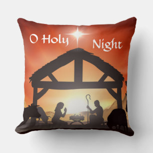 O Heilige nacht omkeerbaar glitter kussen