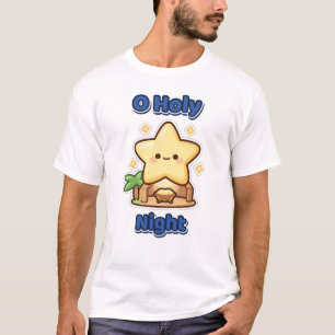 O Heilige Nacht Ster van Bethlehem Kerstmis T-shirt