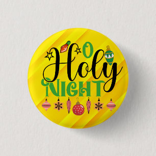 O Heilige Night Ronde Button 3,2 Cm