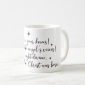 O Heilige Slaapelijke KerstLyrie Coffee Mok (Voorkant rechts)