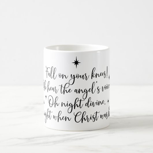 O Heilige Slaapelijke KerstLyrie Coffee Mok (Center)