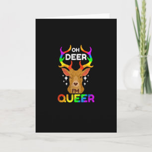 O hert queer grappige LGBTQ ProudVouwbare wenskaar Kaart