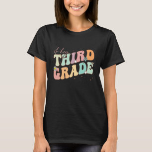 O Hey Derde Klas Groovy Terug naar school leraar K T-shirt