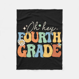 O Hey Vierde Klas Groovy Vierde Klas Leraar Ck Naa Fleece Deken