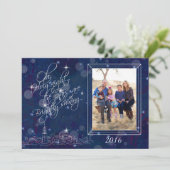 O Holy Night 5x7 Carte photo Modèle (Debout devant)