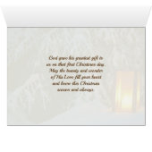 "O Holy Night" Carte Carol de Noël bien-aimée (Intérieur Horizontal (Bas))