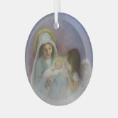 O Holy Night Glas Ornament (Voorkant links)