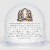 O Holy Night – Nativity Under Starlight Sneeuwbol (Achterkant)