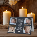 O Holy Night Photo Faire-part de naissance de Noël<br><div class="desc">Présentez votre bébé au monde avec une carte de faire-part de naissance élégante. Le design présente des paroles de "O Holy Night", avec des notes musicales et des étincelles rayonnant de la lettre O. Une étoile brillante est perchée au-dessus. Montré dans un arrière - plan bleu-gris foncé pour représenter le...</div>
