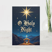 O Holy Night – Star Over Bethlehem Kaart (Voorkant)