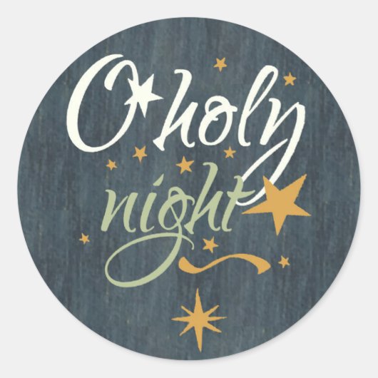 O Holy Night sticker (Voorkant)