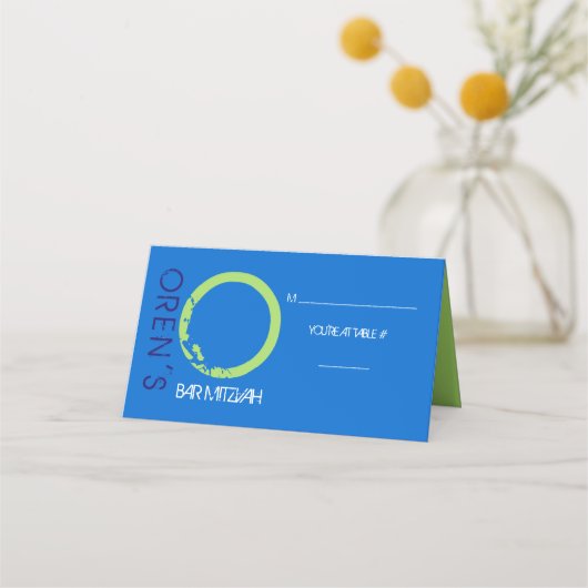 O INITIAAL COLLECTIE Bar Mitzvah Seating Escort (Voorkant)