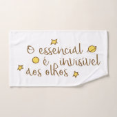 O invisivel aos olhos (Serviette à main)