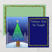 O Invitation vide de l'arbre de Noël (Devant / Derrière)