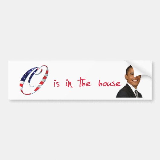 O is in huis bumpersticker (Voorkant)
