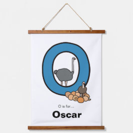 O is voor... hangend wandkleed