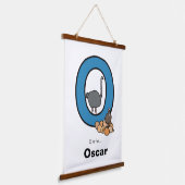 O is voor... hangend wandkleed (Gebogen)