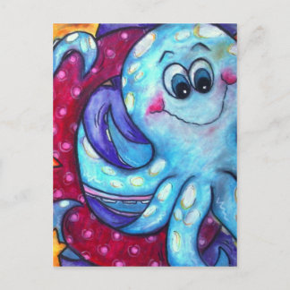 O is voor Octopus Briefkaart