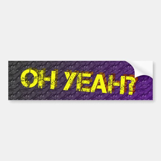 O Ja Bumpersticker (Voorkant)