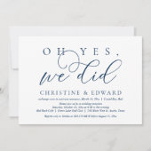 O ja, dat hebben we gedaan, Trouwontvluchting, Mar Kaart (Voorkant)