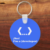O ja....I ben a {Developer} (Llavero) Sleutelhanger (Voorkant)
