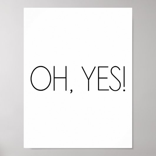 O ja! - Minimalistisch Poster (Voorkant)