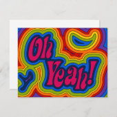 O ja! Uitnodiging/aankondiging Kaart (Voorkant / Achterkant)