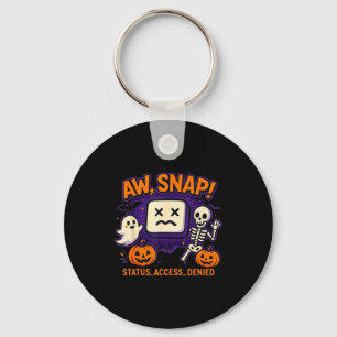 O jee griezelige spook skelet pompoen fout sleutelhanger